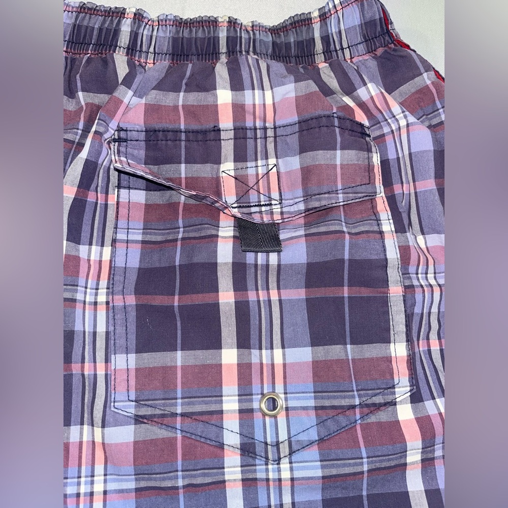 Tommy Hilfiger • Vintage Plaid Swim Trunks - Picture 4 of 10